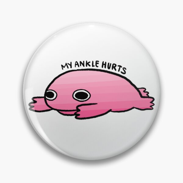 Item preview, My Ankle Hurt | Pink Frog, Cute Gradient Frog Sticker, Silly Frog Sticker designed and sold by iristocat.