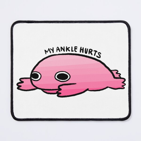 Item preview, My Ankle Hurt | Pink Frog, Cute Gradient Frog Sticker, Silly Frog Sticker designed and sold by iristocat.