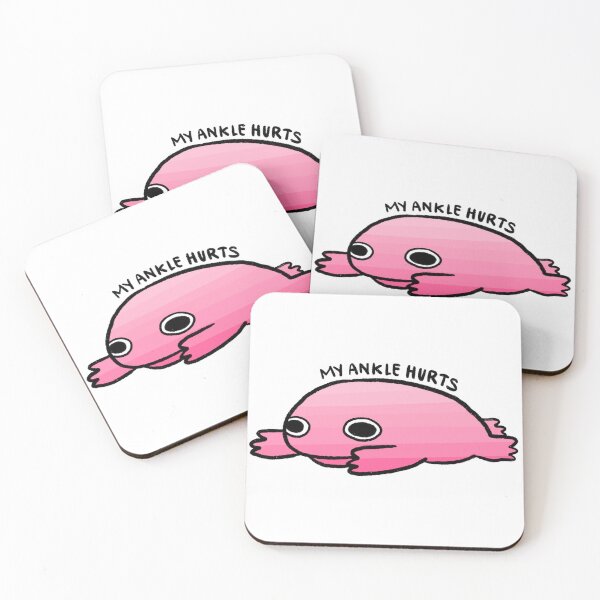 Item preview, My Ankle Hurt | Pink Frog, Cute Gradient Frog Sticker, Silly Frog Sticker designed and sold by iristocat.