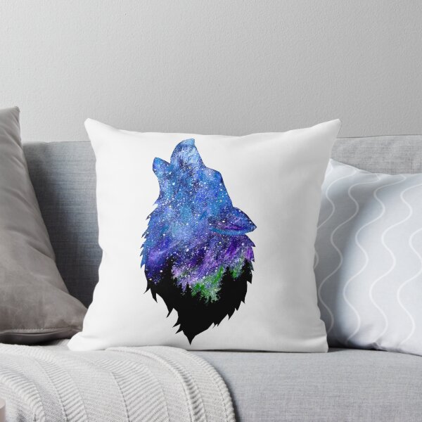 Night Howl Throw Pillow
