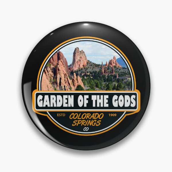 Item preview, Garden of the Gods Colorado Springs Travel Art Emblem designed and sold by KrisSidDesigns.