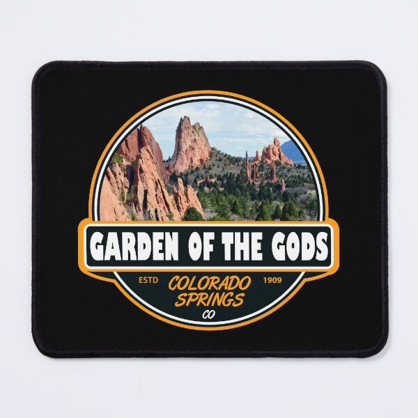 Item preview, Garden of the Gods Colorado Springs Travel Art Emblem designed and sold by KrisSidDesigns.