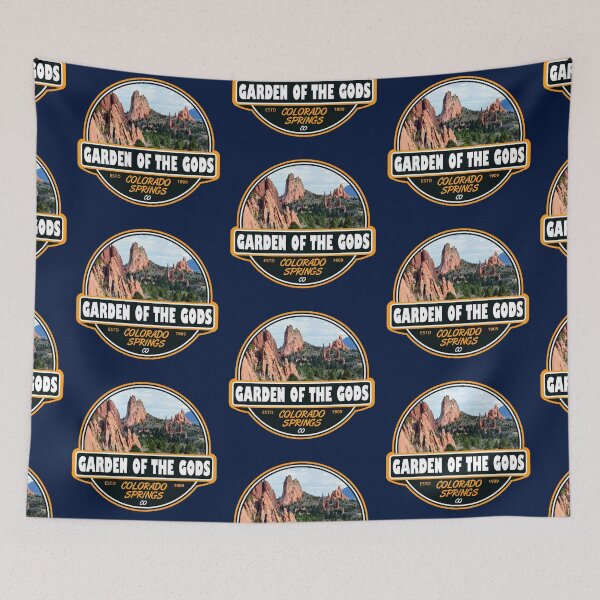 Item preview, Garden of the Gods Colorado Springs Travel Art Emblem designed and sold by KrisSidDesigns.
