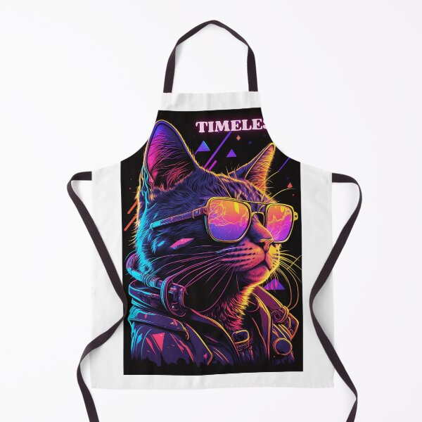 Item preview, 80s Synthwave Cat designed and sold by PictureThisNow.