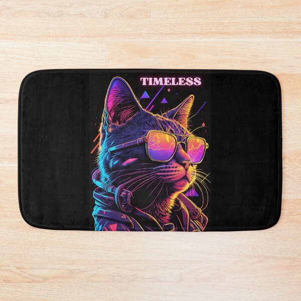 Item preview, 80s Synthwave Cat designed and sold by PictureThisNow.