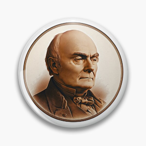 Item preview, Patriotic Portrait of President John Quincy Adams  designed and sold by The Junto Shop.