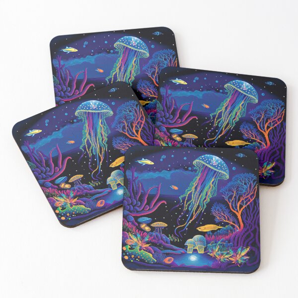 Item preview, Weed Cannabis Strains Psychedelic Electric Jellyfish designed and sold by Coder-T.