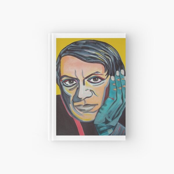Blue Hand Contemplation Hardcover Journal