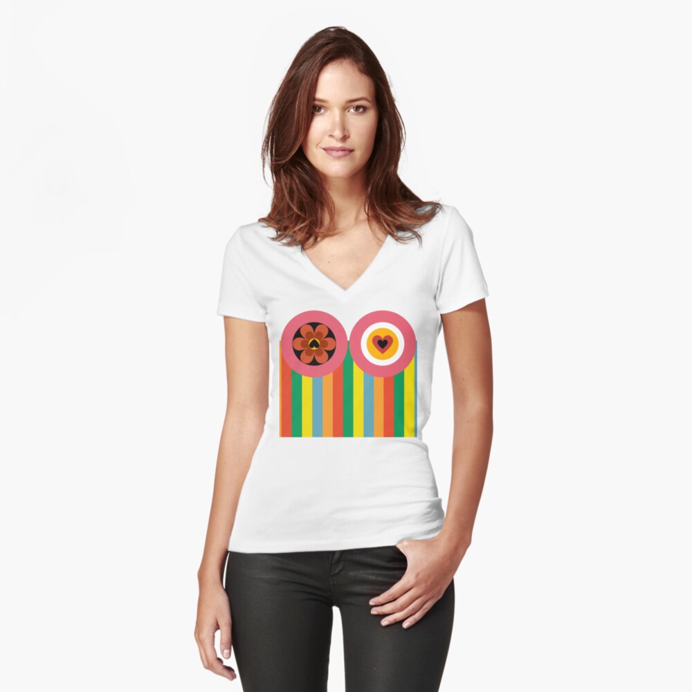Item preview, Fitted V-Neck T-Shirt designed and sold by GasconyPassion.