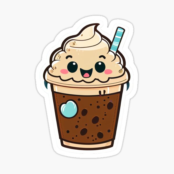 Frappe Waiting For To Notice It, Fun Stickers, Cute Stickers Sticker for  Sale by VStickerKingdom