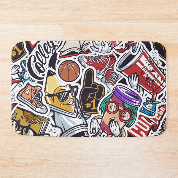 Item preview, college colorful pattern designed and sold by Groove-Emporium.