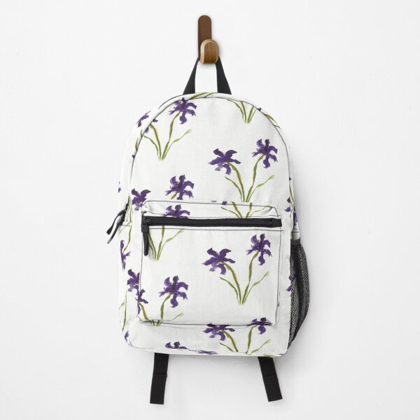 Item preview, Purple Flowers on White designed and sold by designs-by-ann.