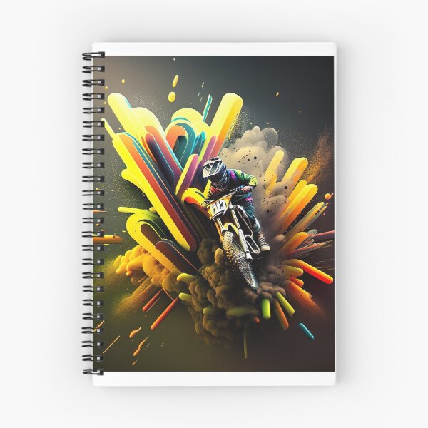 Item preview, Neon art motocross U3 designed and sold by Artful-Venue.
