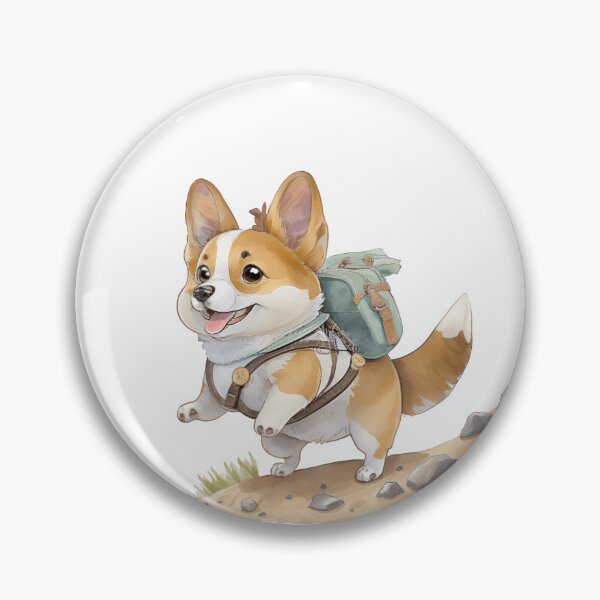 Item preview, A Cute Welsh pupp Corgi going on an adventure designed and sold by LickALemon.