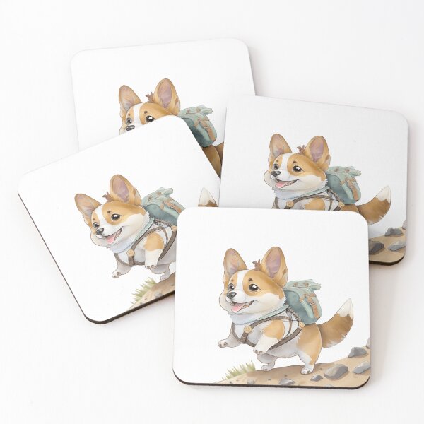 Item preview, A Cute Welsh pupp Corgi going on an adventure designed and sold by LickALemon.