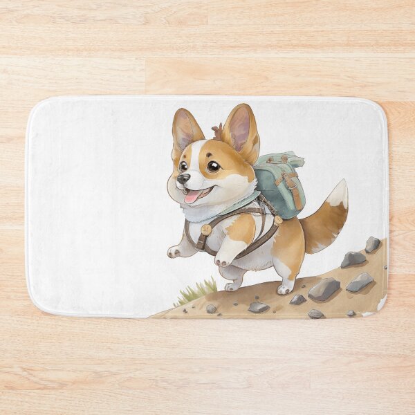 Item preview, A Cute Welsh pupp Corgi going on an adventure designed and sold by LickALemon.