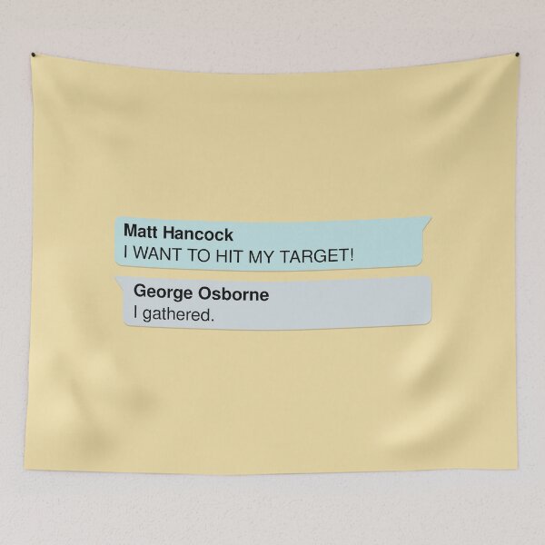 Item preview, Matt Hancock I Want To Hit My Target designed and sold by Civil-Woke.