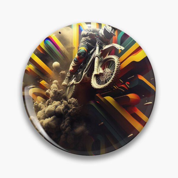 Item preview, Neon art motocross U4 designed and sold by Artful-Venue.