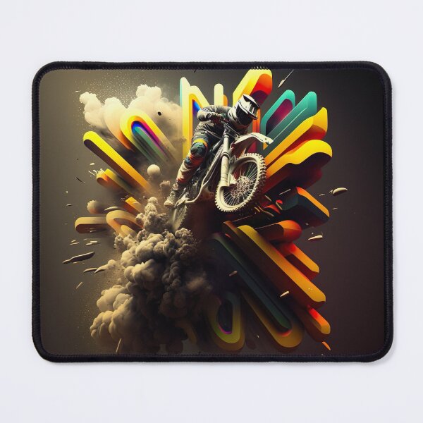 Item preview, Neon art motocross U4 designed and sold by Artful-Venue.