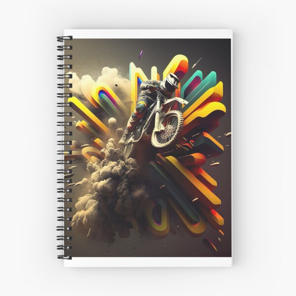 Item preview, Neon art motocross U4 designed and sold by Artful-Venue.