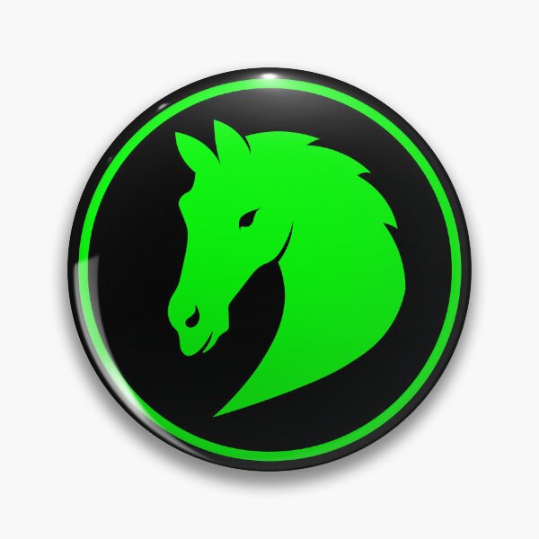 Item preview, green horse head designed and sold by andrew JOHNSEN.