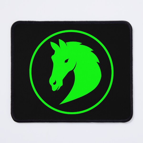 Item preview, green horse head designed and sold by andrew JOHNSEN.