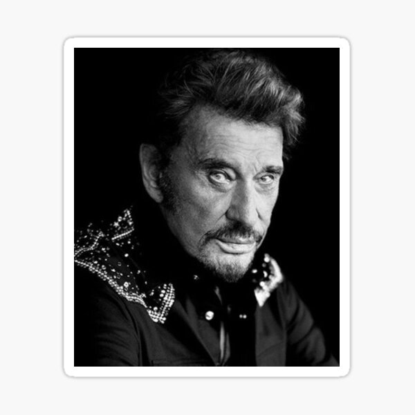 Copie de Johnny Hallyday Art Sticker