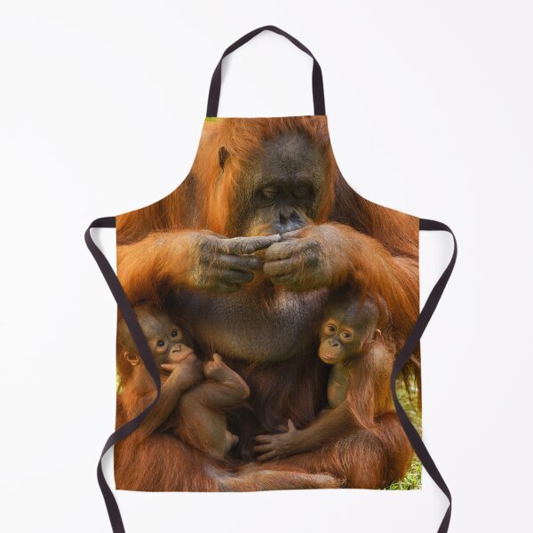 Item preview, Orangutan Mother and Babies designed and sold by rawshutterbug.