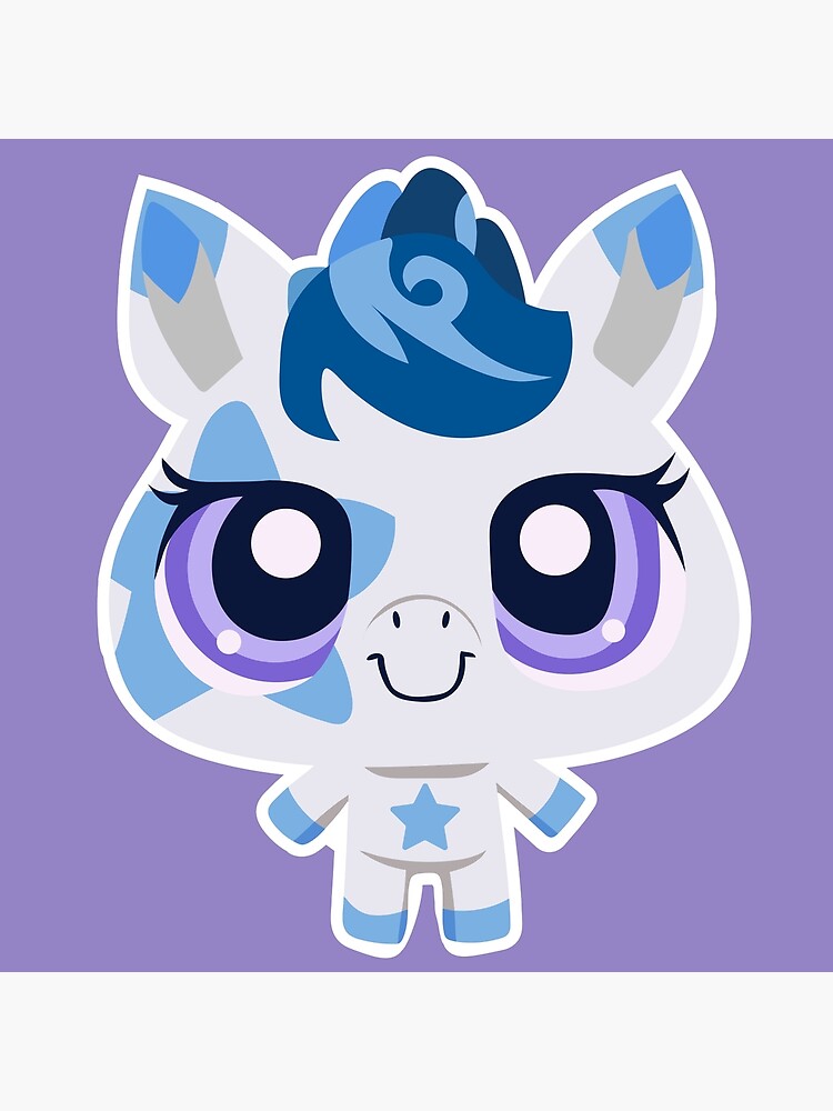 LPS #1964 Blue Horse Art Board Print