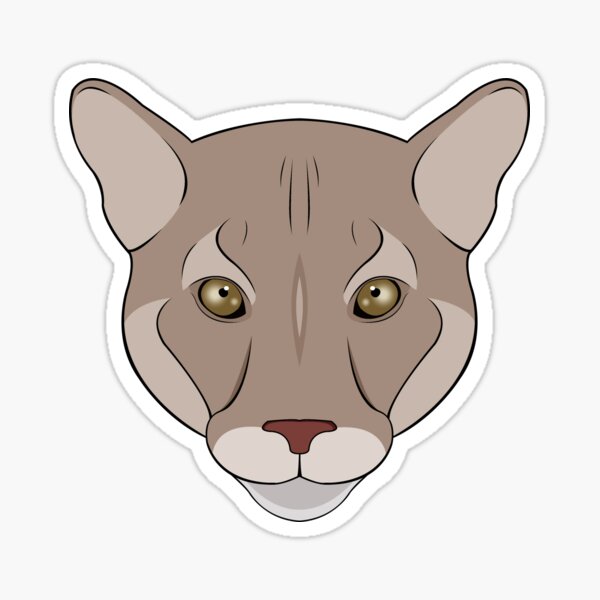 Vista previa del artículo con la obra «cara de puma», diseñado y vendido por MaxFilms.