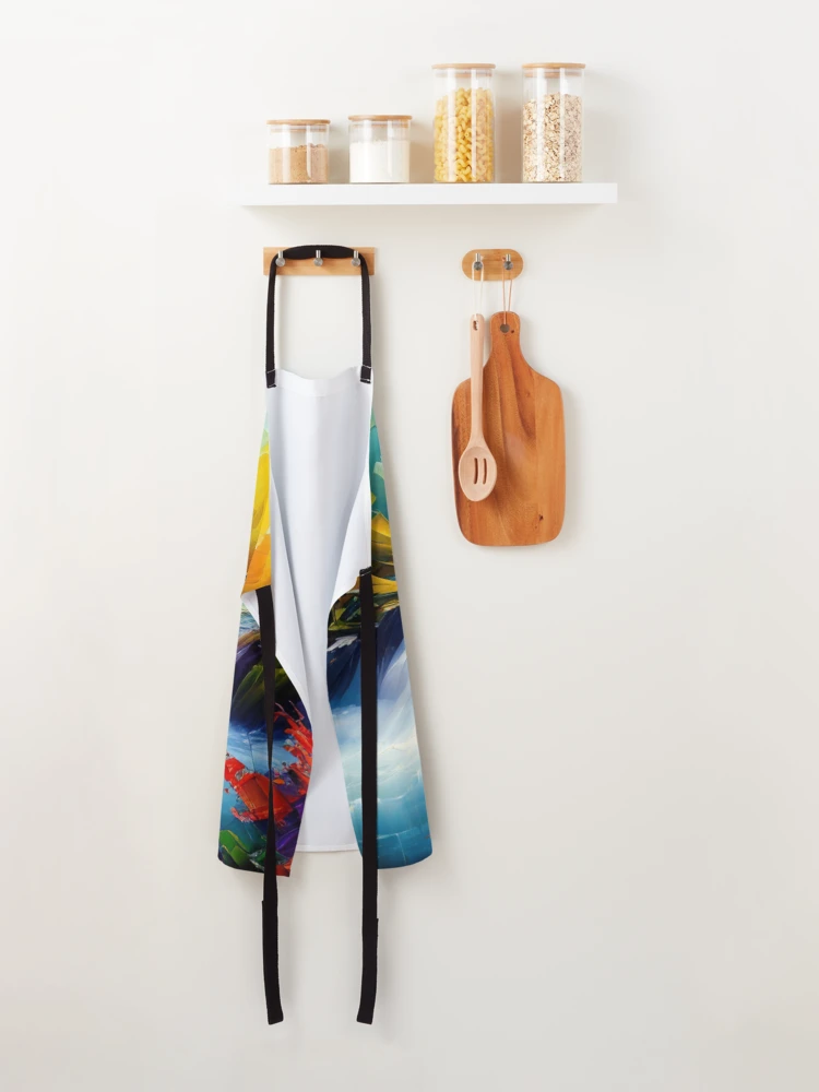 Thumbnail 2 of 6, Apron, Sun Rays designed and sold by HOMEDESIGNPRINT.