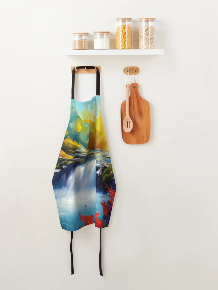 Thumbnail 4 of 6, Apron, Sun Rays designed and sold by HOMEDESIGNPRINT.
