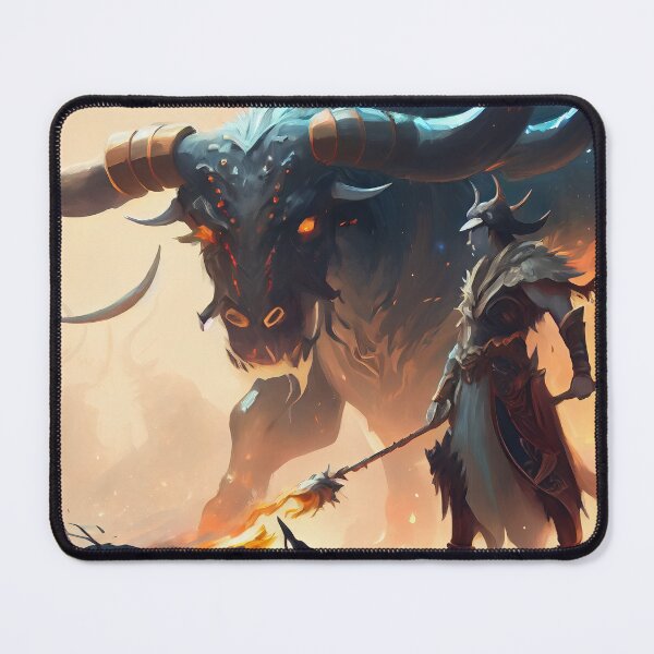 Item preview, Demon Bull And The Hunter designed and sold by TaurusDigital.