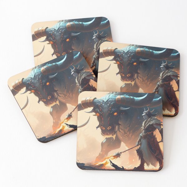 Item preview, Demon Bull And The Hunter designed and sold by TaurusDigital.