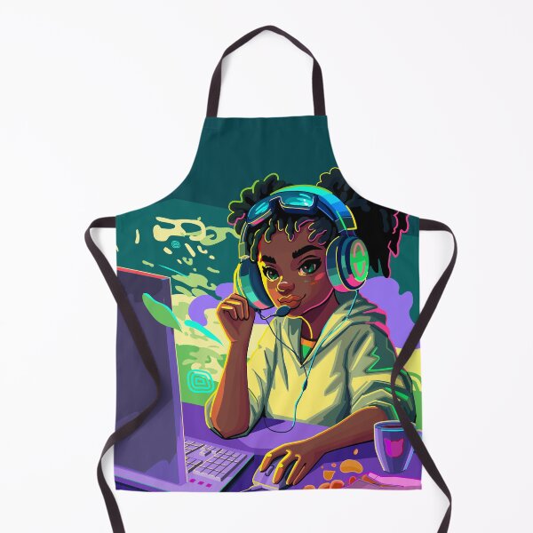 Item preview, African girl gamer designed and sold by Ekaterina Glazkova.