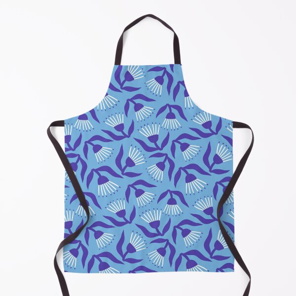 Floral pattern in hand-drawn style Apron