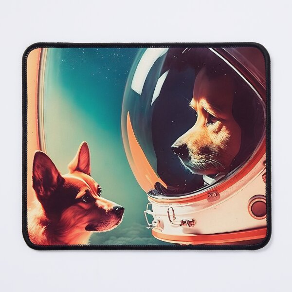 Item preview, Dogs Astronauts Fantastic Retro designed and sold by AIWanderer.