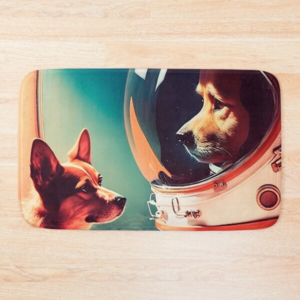 Item preview, Dogs Astronauts Fantastic Retro designed and sold by AIWanderer.