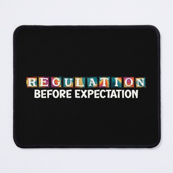 Item preview, regulation before expectation, neurodiversity, emphasizing t-shirt, accessibility, teacher, mom, social work, autism, gift acceptance designed and sold by storefoxmix.