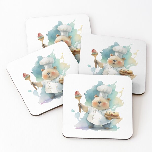 Item preview, Chef Brown Bear cooking delicious food designed and sold by LickALemon.