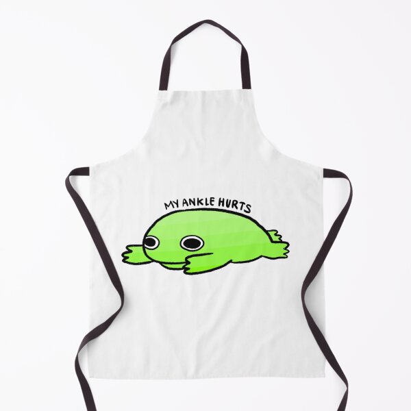 Item preview, My Ankle Hurts | Green Frog Sticker, Cute Bright Green Frog designed and sold by iristocat.