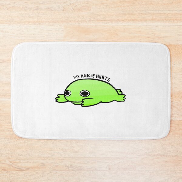 Item preview, My Ankle Hurts | Green Frog Sticker, Cute Bright Green Frog designed and sold by iristocat.