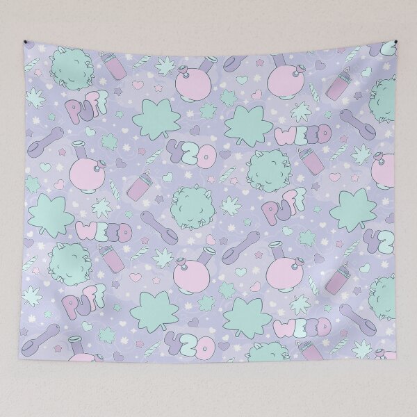 Item preview, Pastel 420 Kawaii Pattern designed and sold by FaultyOverlord.