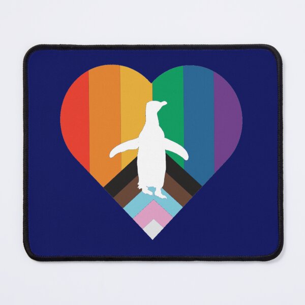 Item preview, LGBTQ Pride Penguin Heart (Dark Blue #060D5B) designed and sold by SBPenguins.
