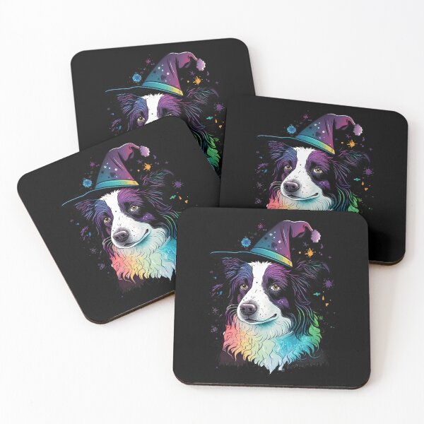 Item preview, Border Collie Dog Wizard Witch Kawaii designed and sold by Leonardo Palumbo.