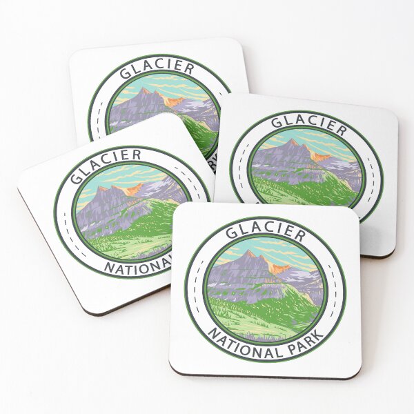 Item preview, Glacier National Park In Spring Badge designed and sold by KrisSidDesigns.