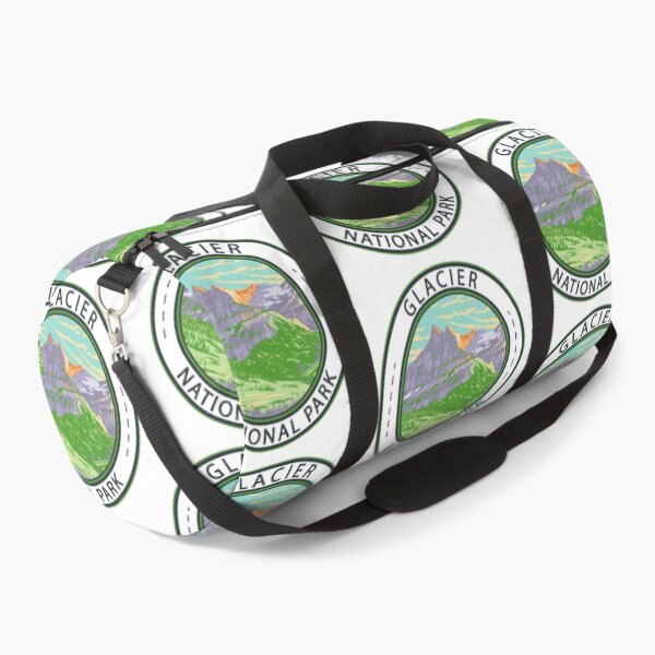 Artikelvorschau, Glacier National Park im Frühlingsabzeichen entworfen und verkauft von KrisSidDesigns.