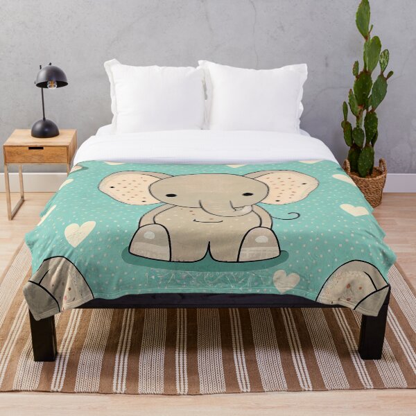 Item preview, Cute pattern of colored elephants designed and sold by CutePatternsRB.