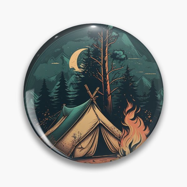 Item preview, A tent overnight with fire designed and sold by Onoky.
