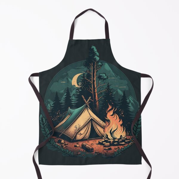 Item preview, A tent overnight with fire designed and sold by Onoky.